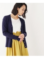 テレコニットVカーディガン/ネイビー(093)