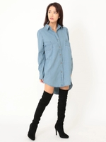 デニムシャツ/L/INDIGO