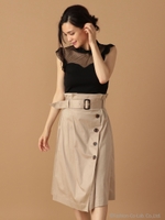 トレンチスカート/ベージュ