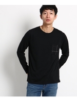 ドッキング長袖カットソー/ブラック(219)