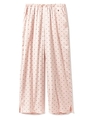 ドットサテンロングパンツ/PNK