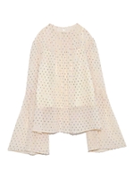 ドット箔プリントトップス/OWHT