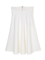 ハイウエストフレアスカート/ホワイト