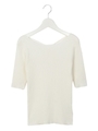 バックリボントップス/WHITE