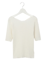 バックリボントップス/WHITE