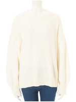 ビッグシルエットニットプルオーバー/ホワイト