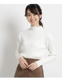 ファーラインリブニット/ホワイト(002)
