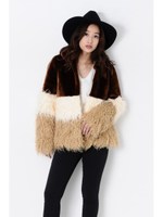 フェイクチベットラムコート/BROWN