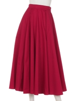 フレアマキシスカート/RED