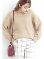 ブークレーチュニックニット/ベージュ(040)