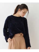 ヘムラインニット/ネイビー(093)