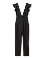 ペグトップサスペンダーツキパンツ/ブラック