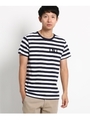 ボーダーロゴフロッキーTシャツ/ネイビー(293)