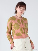 マーガレットニットカーディガン/PNK