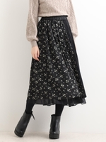 マルチWAYスカート/ブラック柄
