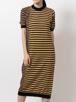 マルチボーダーニットワンピース/YLW