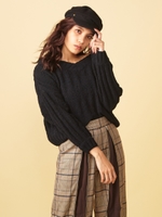 モールボリュームトップス/ブラック