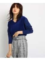 モール切り替えミックスニット/ブルー(092)