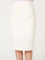 モチーフレースコンビJ/WタイトSK/WHT