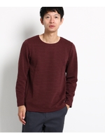 リップルボーダープルオーバー/ボルドー(364)