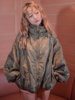 リバーシブルBIGシルエットフードブルゾン/KHK