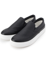 レザー調スリッポンシューズ/ブラック(019)