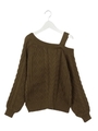 ワンショルベルトKNIT/KHAKI