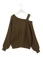 ワンショルベルトKNIT/KHAKI