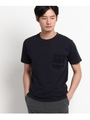 異素材Tシャツ/ネイビー(293)