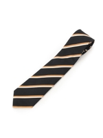 高密度モガドールストライプネクタイ/ブラック(319)