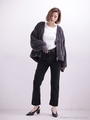 別注ロールアップスリムストレートパンツ【Wrangler×MIHO NOJIRI】/ブラック