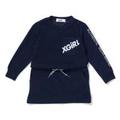 【30%OFF】ウエストリボンロゴブラウジングワンピース