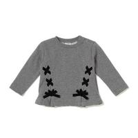 【30%OFF】サイド編み上げ裏毛トレーナー