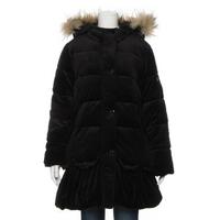 【30%OFF】フェイクファーつき裾バルーン中わたロングコート