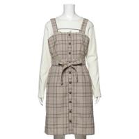 【30%OFF】ベルトつきジャンパースカート