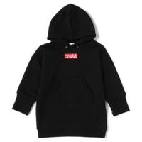 【30%OFF】ボックスロゴパーカー裏毛ワンピース