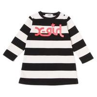 【30%OFF】ロゴボーダーワンピース