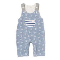 【30%OFF】星柄裏毛サロペット