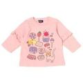 【50%OFF】お菓子プリント袖フリルTシャツ