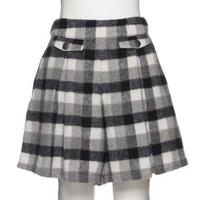 【50%OFF】チェックハイウエストプリーツキュロット