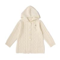 【50%OFF】フードつきロングニットカーディガン