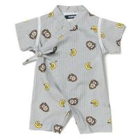 【50%OFF】ファニーゴリラ＆バナナ総柄甚平カバーオール