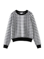 #1 JACQUARD KNIT TOP/ホワイト