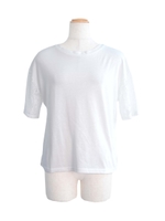 2WAYフリルレース切替半袖Tシャツ/ホワイト