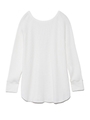 2wayワッフルカットソーロングスリーブTシャツ/WHT