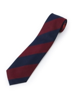 3柄切替ネクタイ/結婚式、セレモニー、パーティー,二次会/ワインレッド(063)