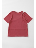 ASYMMETRY LAYERED Tシャツ/PNK