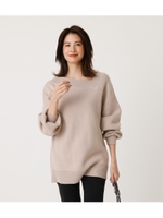 ASYMMETRY SWEATTER TOPS/L/BEG1