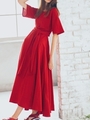 BACK CACHE-COEUR DRESS/RED