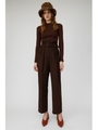 BELTED HI WAIST パンツ/D/BRN3